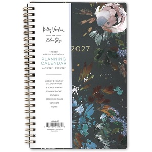 Blue Sky 2027 Weekly & Monthly Planner Calendar, 5″x8″, Midnight Garden(Midnight Garden- 2027)