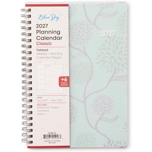 Blue Sky 2027 Weekly & Monthly Planner Calendar, 5″x8″, Rue Du Flore(Rue Du Flore- 2027)