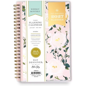 Blue Sky Day Designer 2027 Weekly & Monthly Planner 5″x8″, Coming Up Roses(Coming Up Roses- 2027)