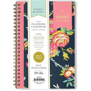 Blue Sky Day Designer 2027 Weekly & Monthly Planner, 5″x8″, Peyton Navy(Peyton Navy- 2027)
