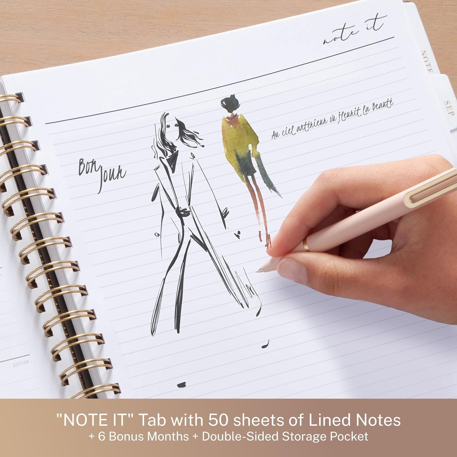 image:imageBlue Sky Life Note It 2027 Weekly amp Monthly Planne Calendar 85x11 LeahLeah 2027