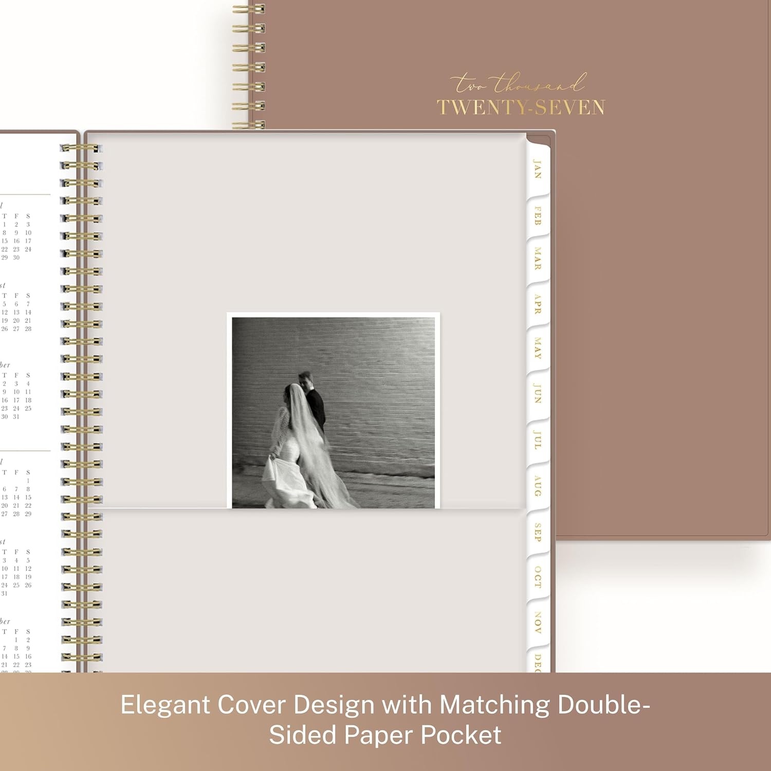 image:imageBlue Sky Life Note It 2027 Weekly amp Monthly Planner 85x11 Solid LatteSolid Latte 2027