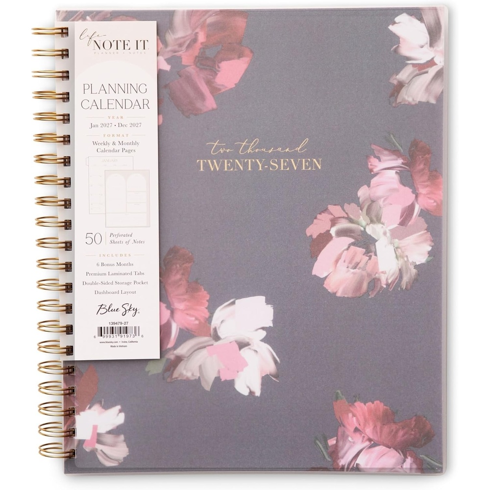 image:imageBlue Sky Life Note It 2027 Weekly amp Monthly Planne Calendar 85x11 LeahLeah 2027