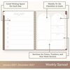 Blue Sky Life Note It 2027 Weekly & Monthly Planner, 8.5″x11″, Solid Latte(Solid Latte- 2027)