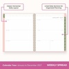 Blue Sky 2027 Weekly and Monthly Planner Calendar, 8.5″x11″, Solid Sorbet