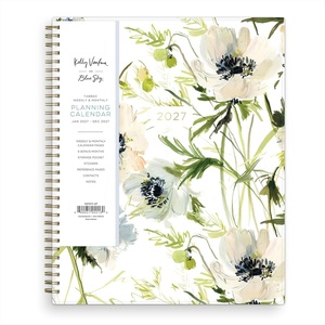 Blue Sky Kelly Ventura 2027 Weekly & Monthly Planner, 8.5″x11″, Anemones(Anemones- 2027)