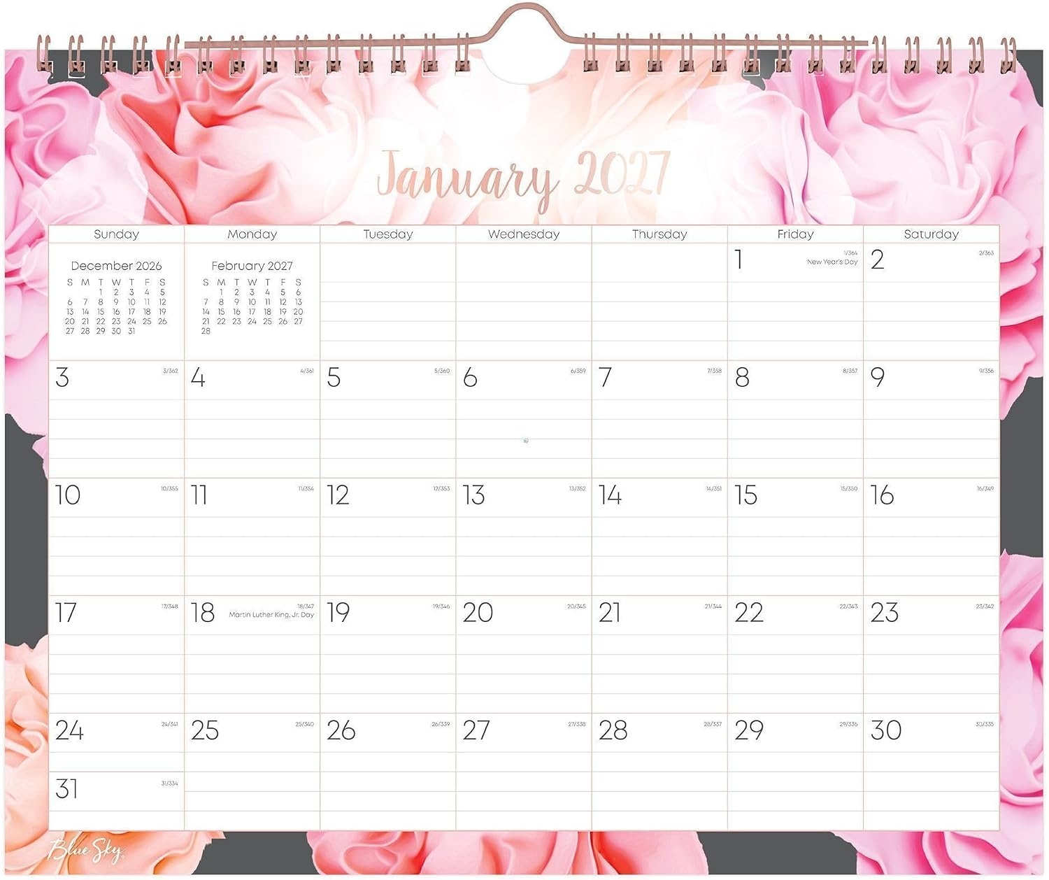 image:imageBlue Sky 2027 Monthly Wall Calendar 11x875 JoselynJoselyn 2027