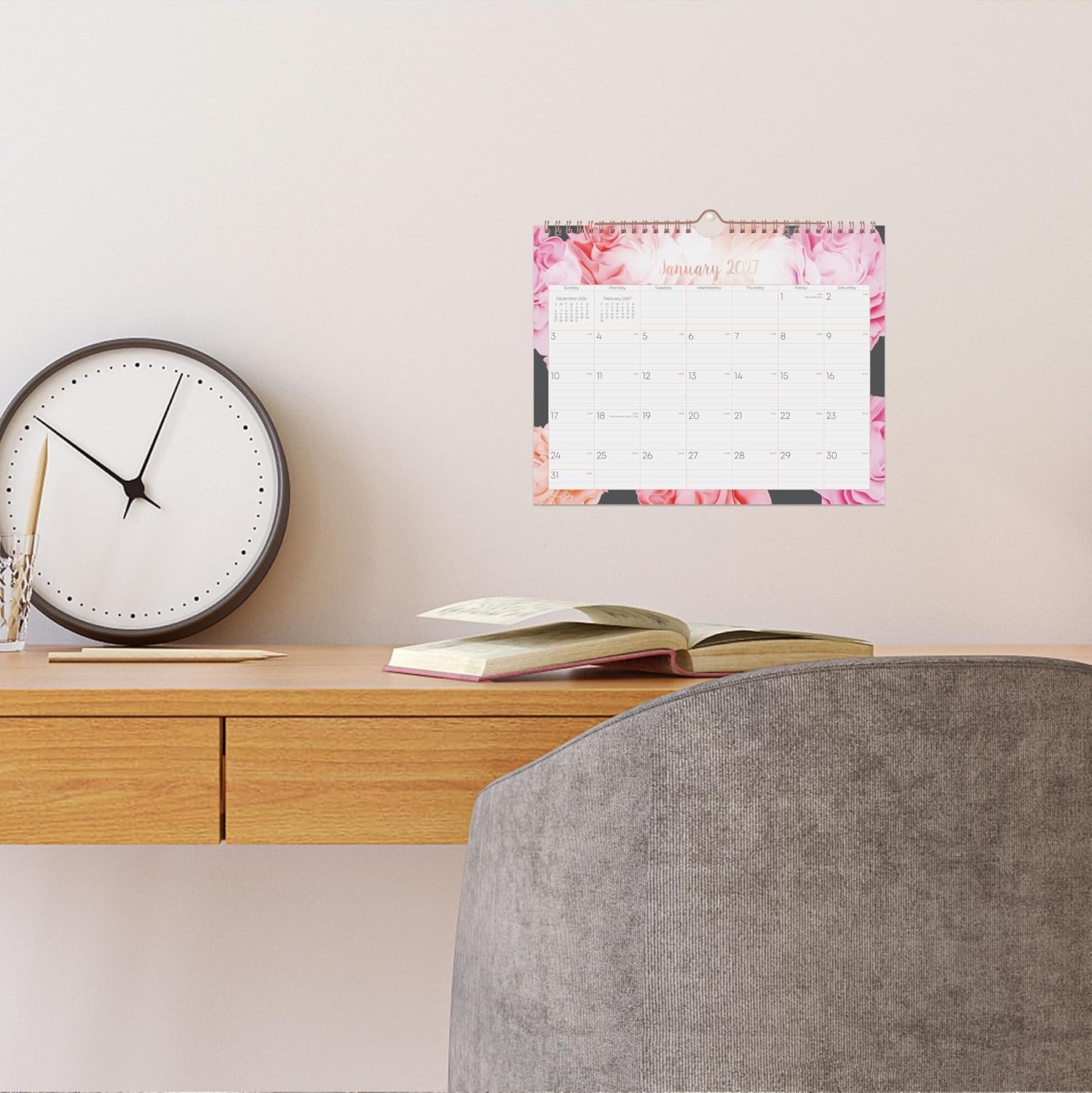 image:imageBlue Sky 2027 Monthly Wall Calendar 11x875 JoselynJoselyn 2027