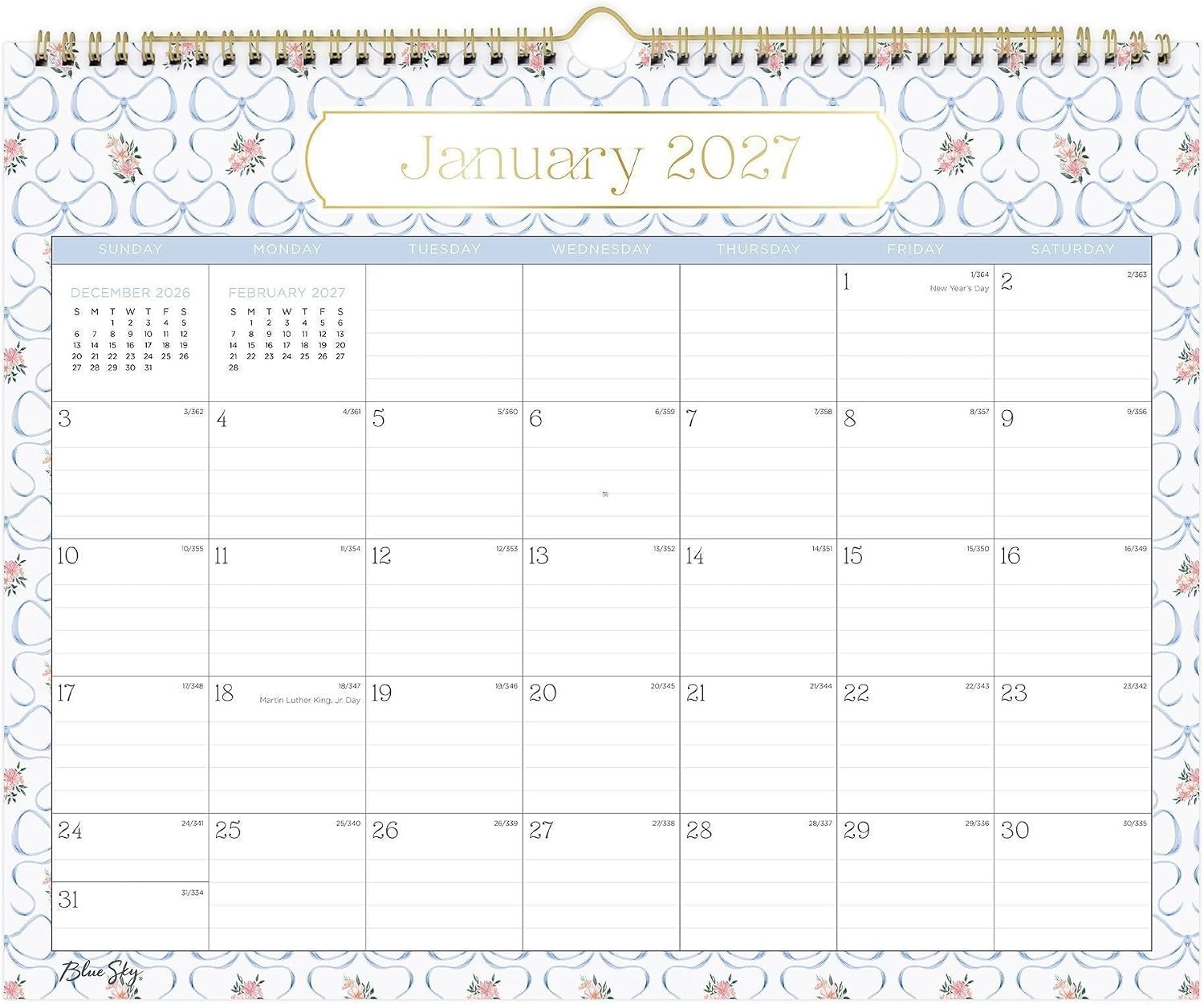 image:imageBlue Sky 2027 Monthly Wall Calendar 15x12 ElenoraElenora 2027