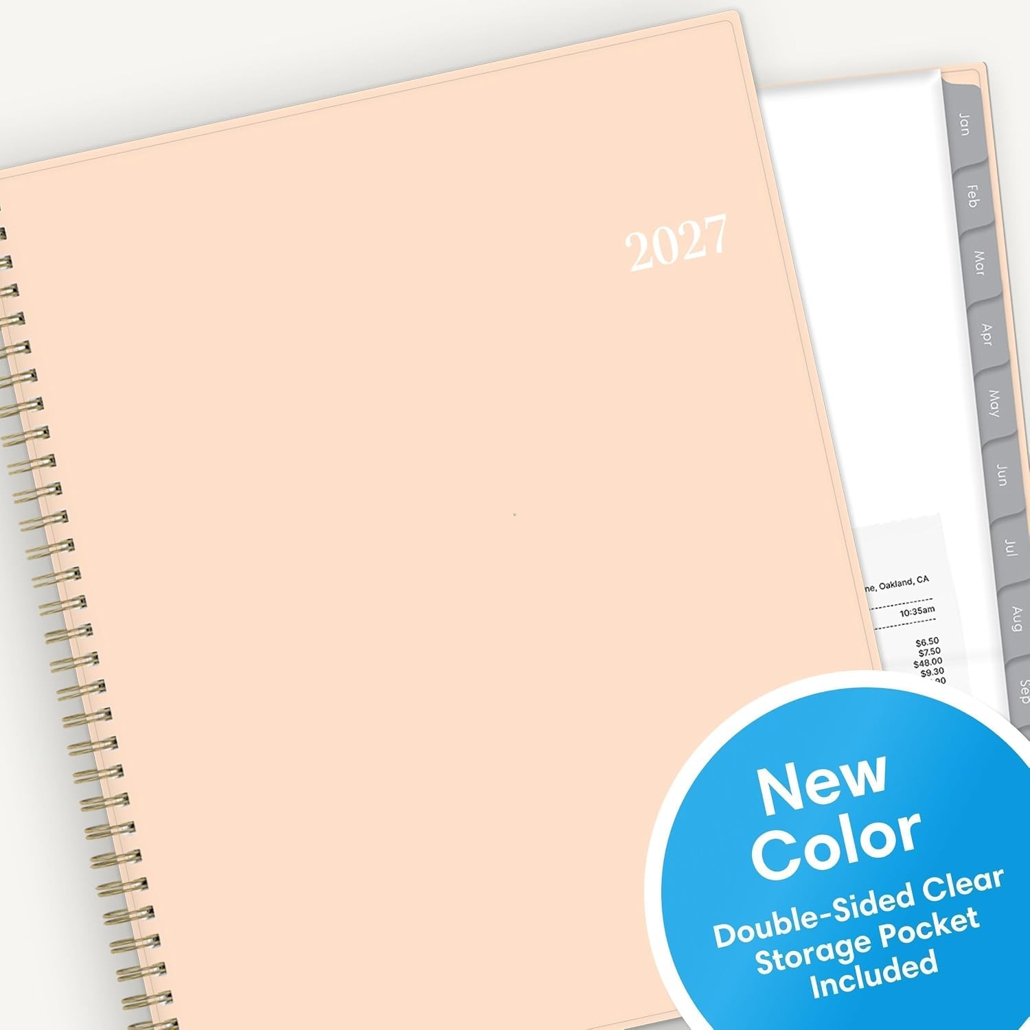image:imageBlue Sky 2027 Weekly amp Monthly Planner 85x11 Enterprise Blush PinkEnterprise Blush Pink 2027