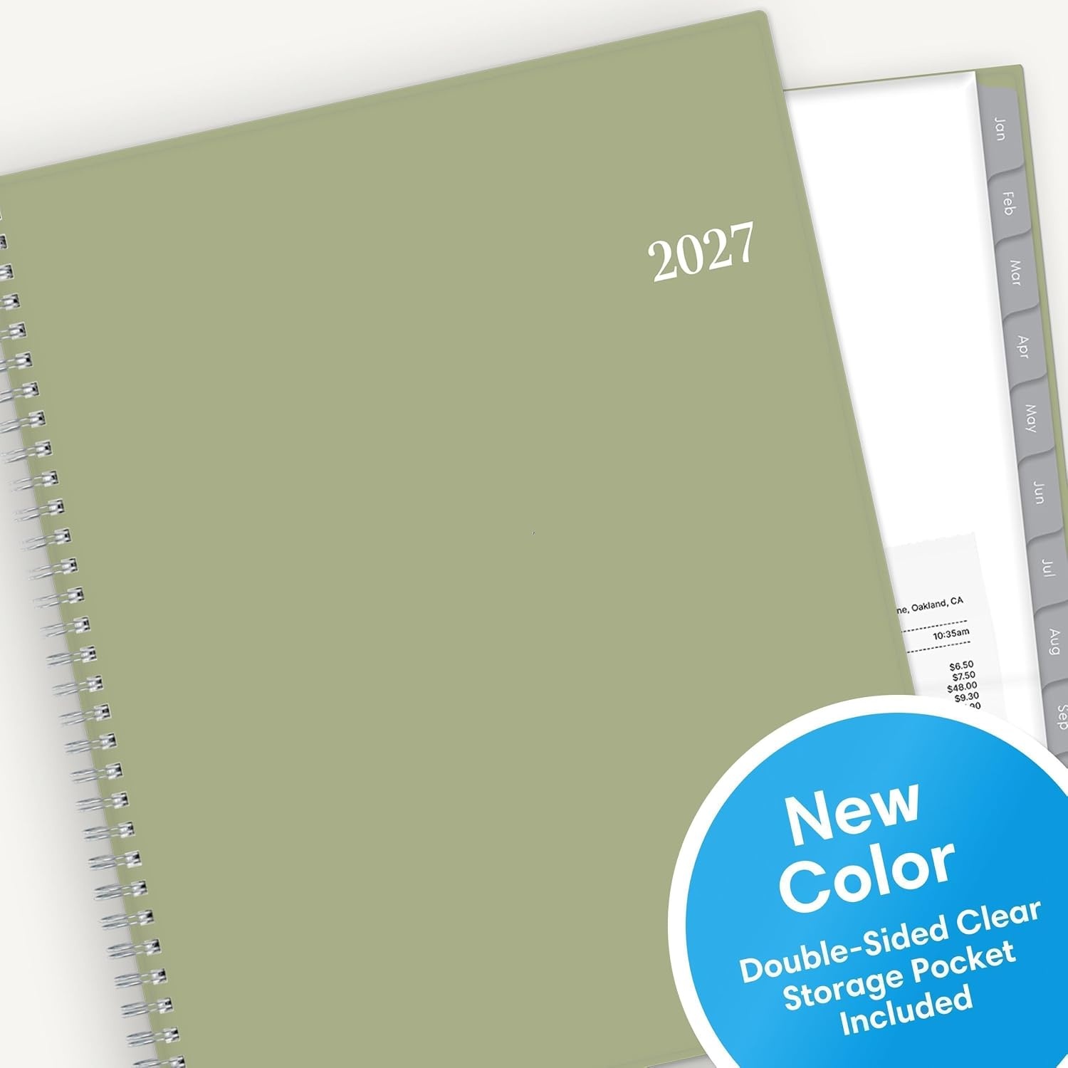 image:imageBlue Sky 2027 Weekly amp Monthly Planner 85x11 Enterprise Sage GreenEnterprise Sage Green 2027