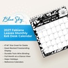 Blue Sky 2027 Monthly Desk Calendar with Easel Stand, 6.06″ x 6.38″ Fabiana