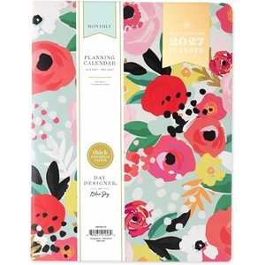 Blue Sky Day Designer 2027 Monthly Planner, 8.5″x11″, Secret Garden Mint(Secret Garden Mint- 2027)