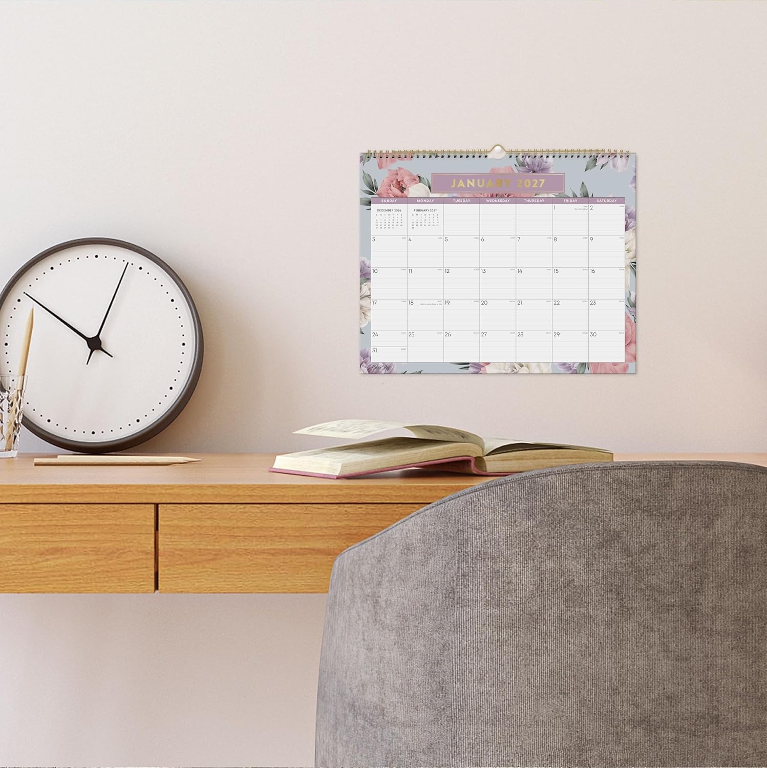 image:imageBlue Sky 2027 Monthly Wall Calendar 15x12 TulaTula 2027