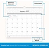 Blue Sky 2027 Monthly Wall Calendar, 15″x12″, Enterprise(Enterprise- 2027)