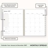 Blue Sky 2027 Weekly and Monthly Planner Calendar, 8.5″x11″, Gray