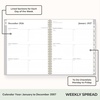 Blue Sky 2027 Weekly and Monthly Planner Calendar, 8.5″x11″, Gray