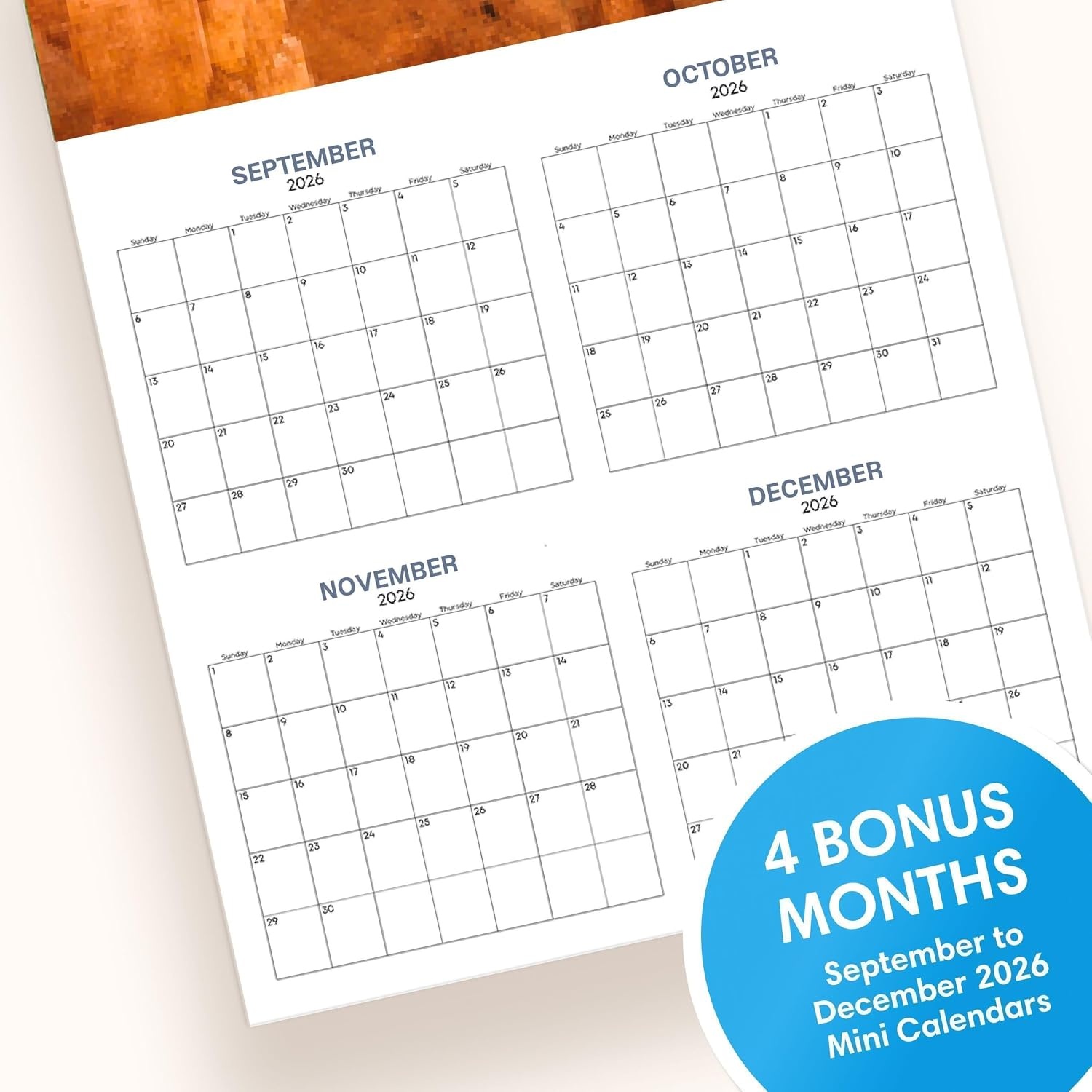 image:imageBlue Sky 2027 Monthly Wall Calendar 12x12 PuppiesPuppies 2027