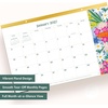 Blue Sky 2027 Monthly Desk Pad Planner Calendar, 17″x11″, Spring Bouquet