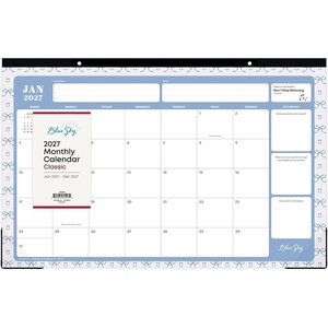 Blue Sky 2027 Monthly Desk Pad Calendar, 17″x11″, Clarice