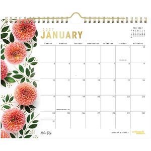 Blue Sky 2027 Monthly Wall Calendar, 11″x8.75″, Bright Dahlias(Bright Dahlias- 2027)