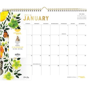Blue Sky 2027 Monthly Wall Calendar, 15″x12″, Butterflies(Butterflies- 2026)